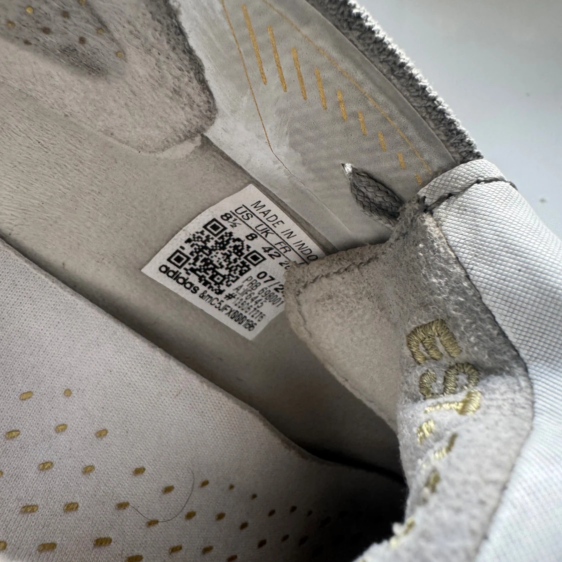 Adidas Predator Elite fotbollsskor vit/guld - 3