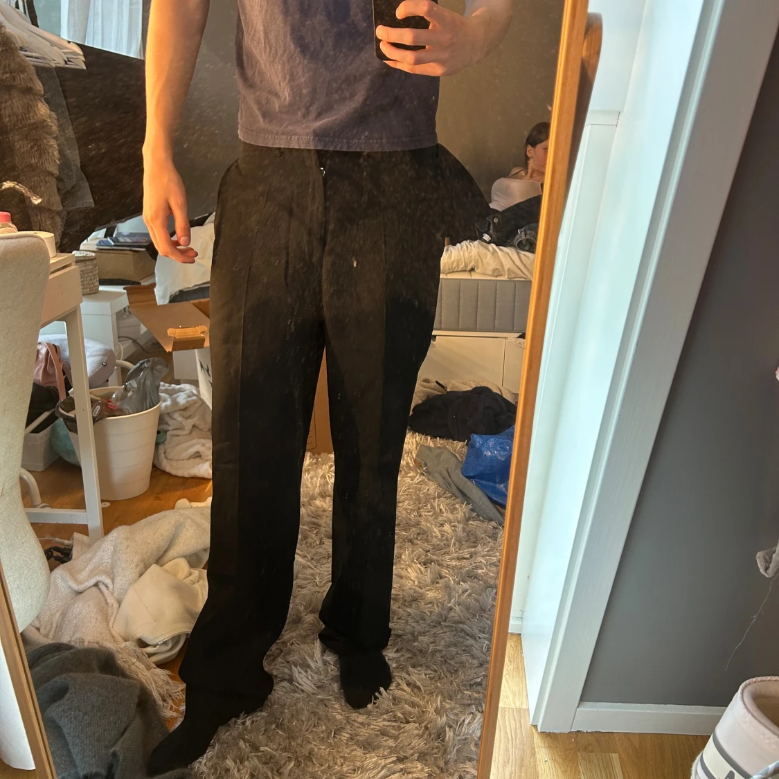 Svarta kostymbyxor  - 1