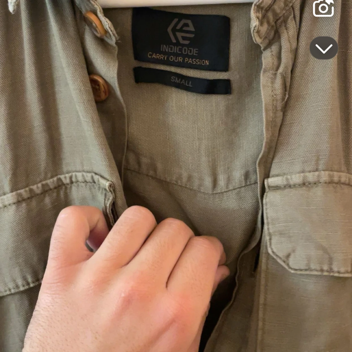 Beige overshirt från Indicode - 1