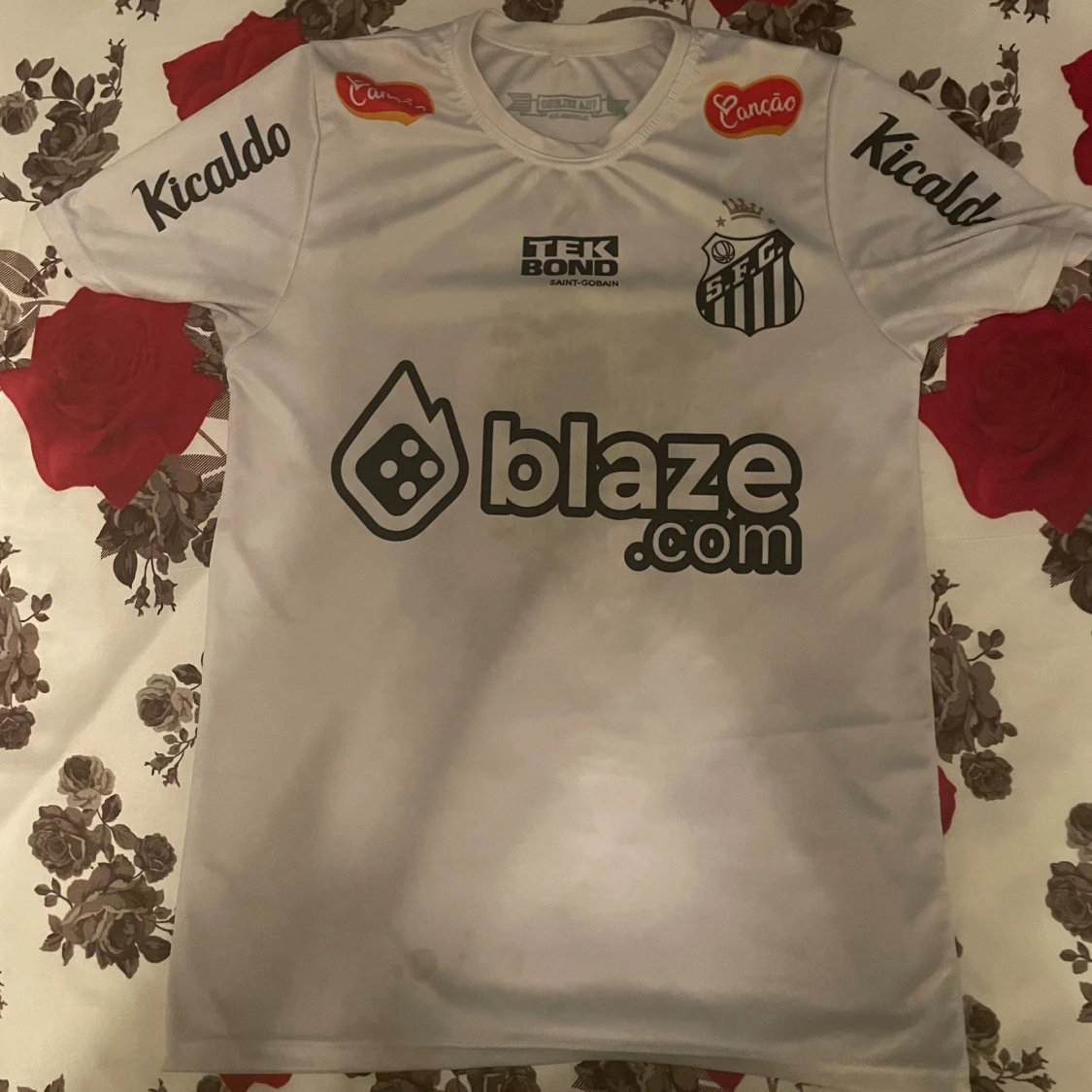 Vit Santos Neymar Jr. 10 fotbollströja