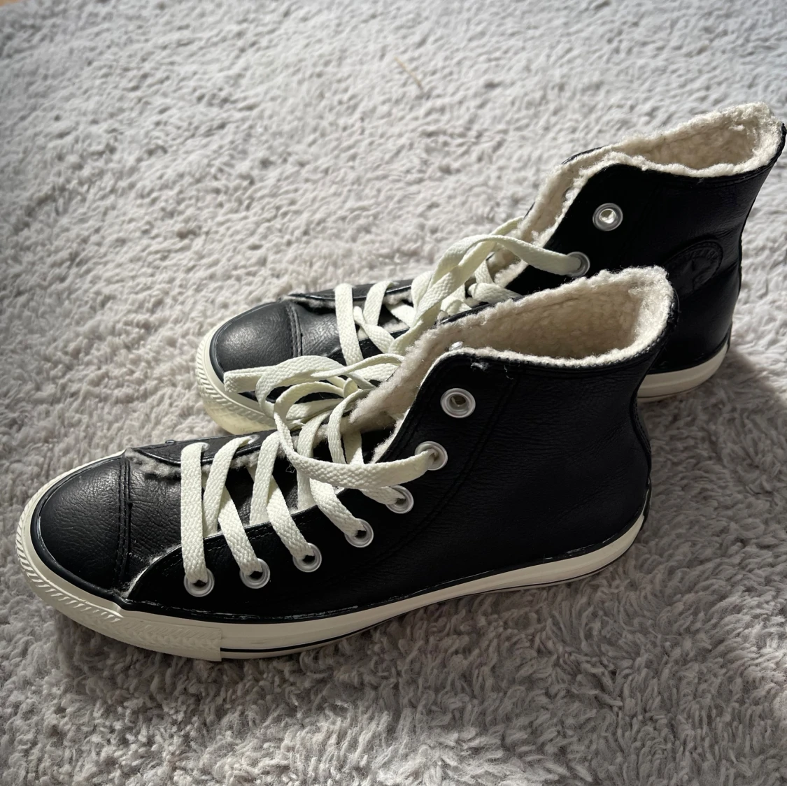 Svarta Converse All Star med foder - 1