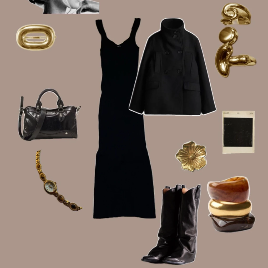 Svart långklänning  - 1