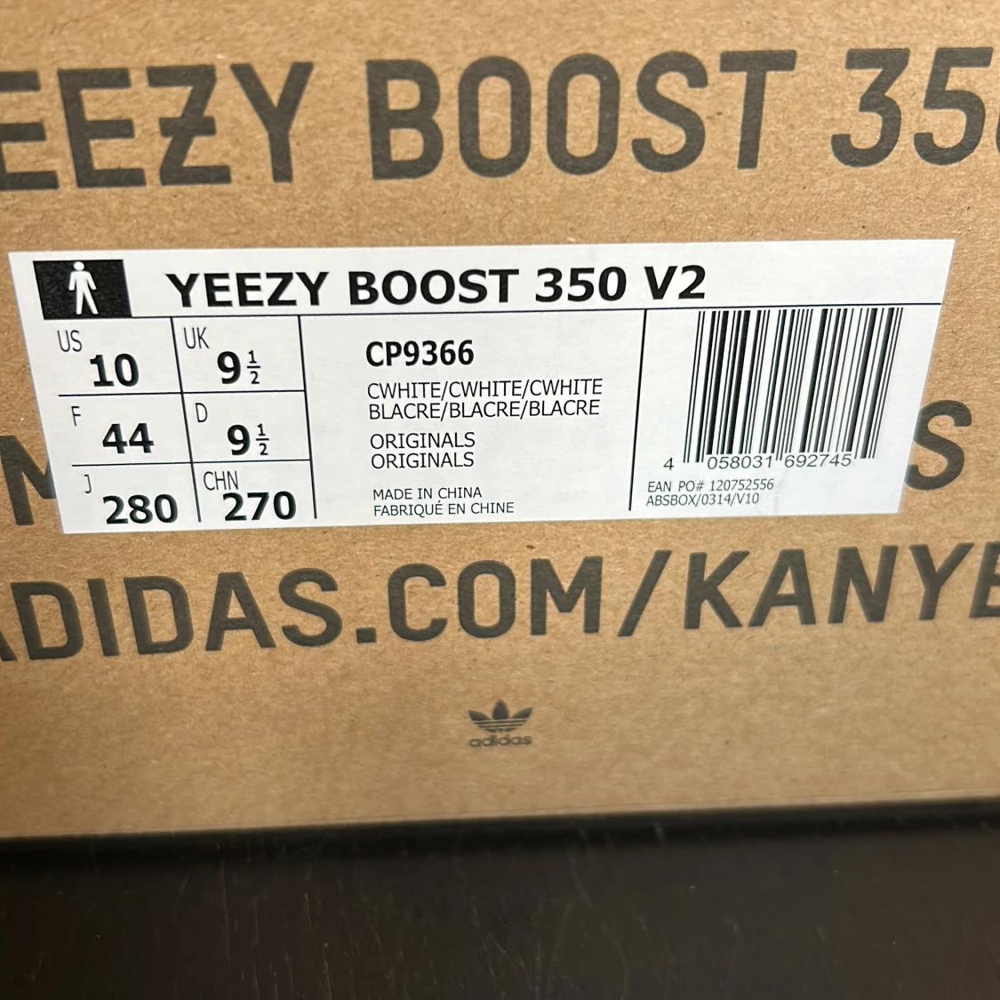 Adidas Yeezy Boost 350 V2 Cream White - 1