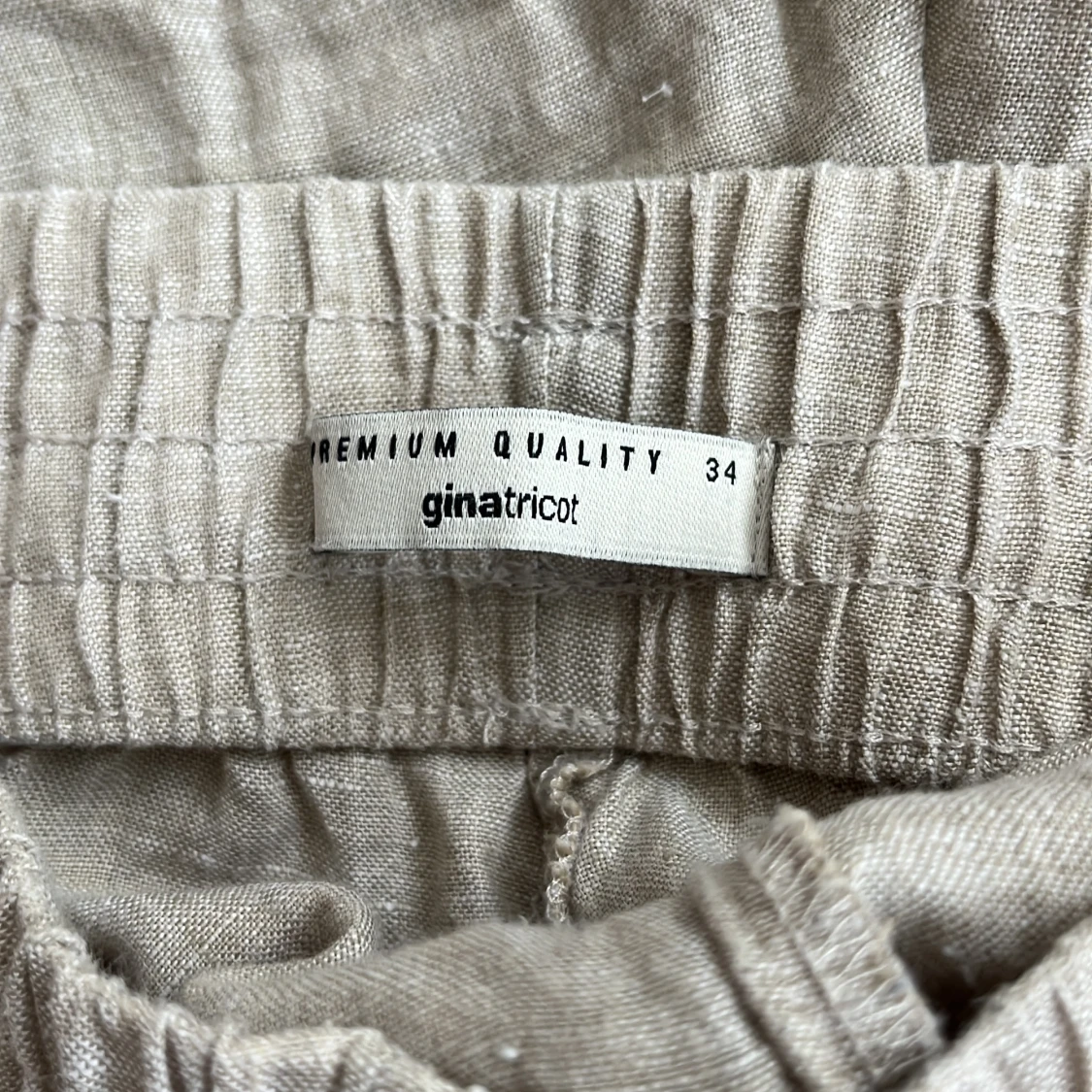 Beiga linnebyxor från Gina Tricot - 1