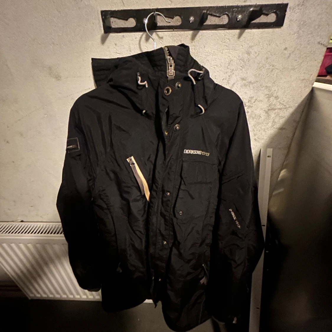 Svart Didriksons parkajacka, strl 38