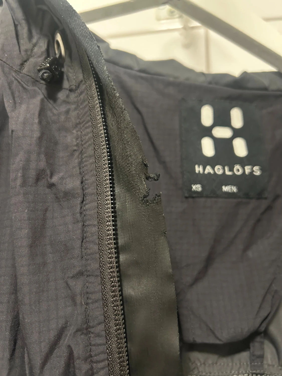 Svart vindjacka Haglöfs Windstopper XS - 5