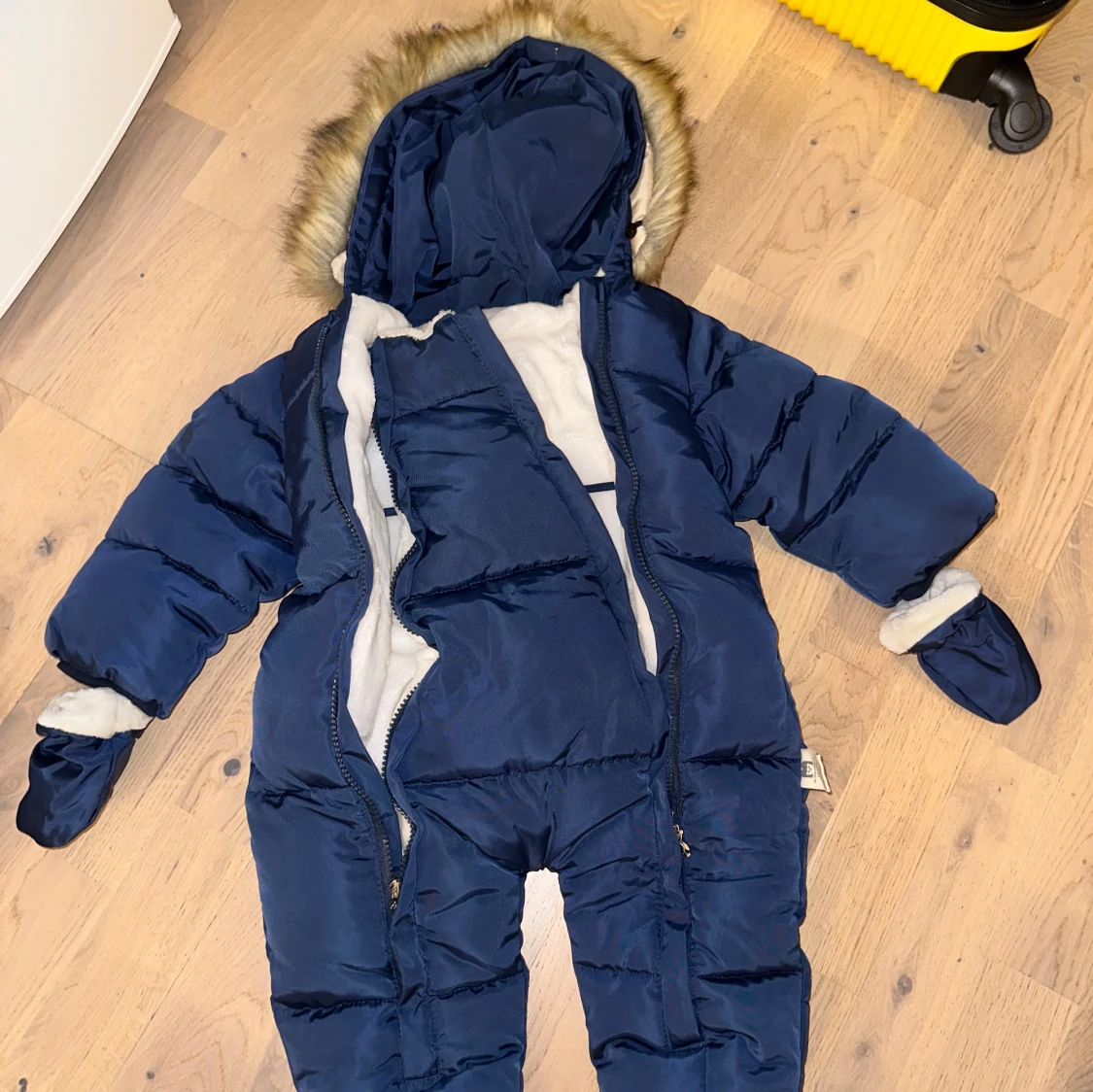 Murmelbear blå overall, storlek 18 mån +