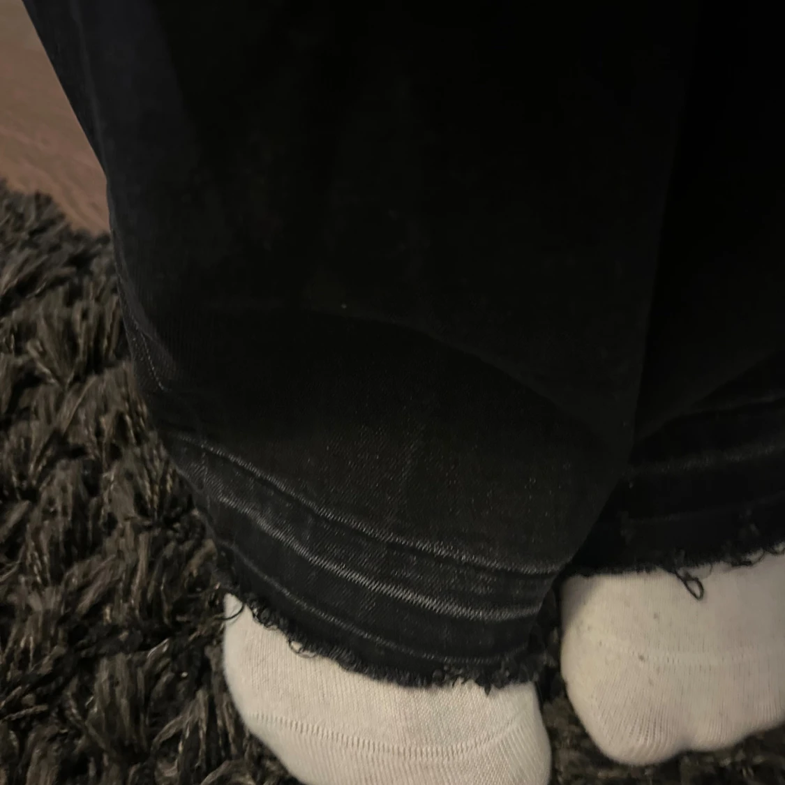 Svarta bootcut jeans låg midja - 4