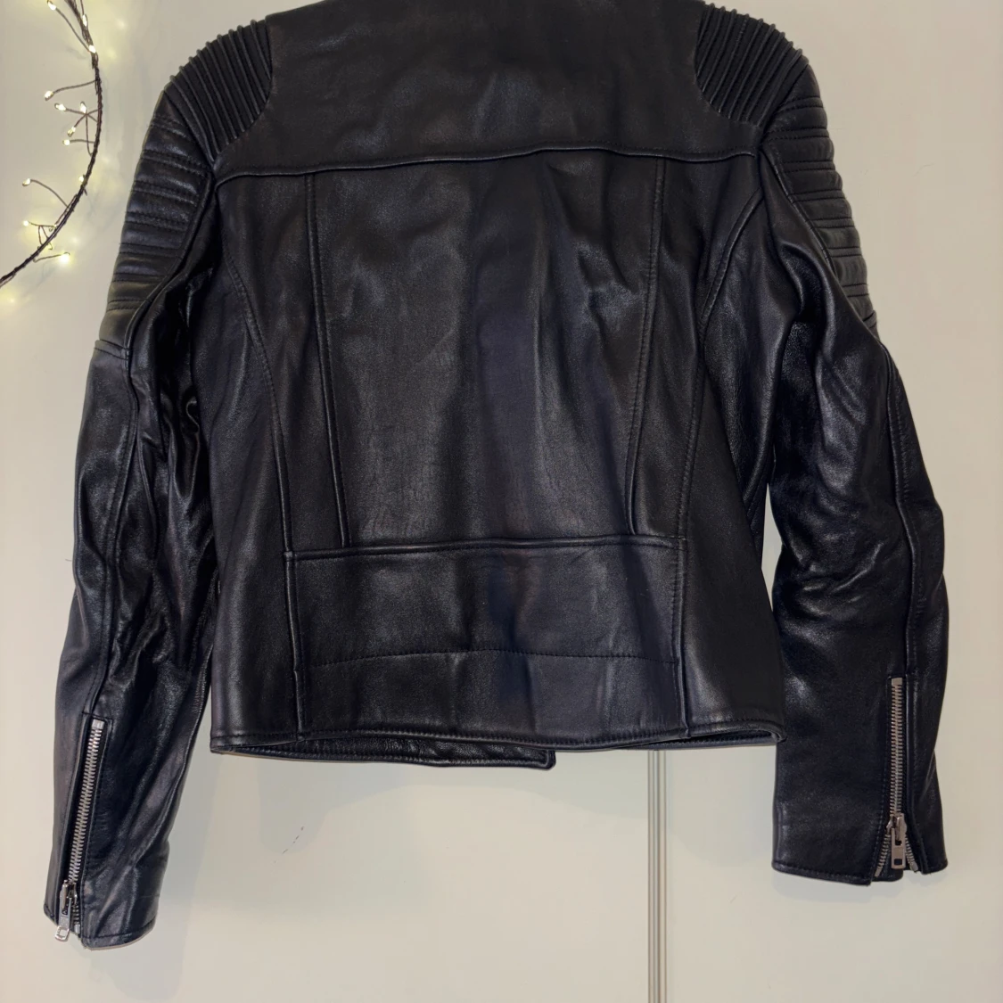 Svart skinnjacka LXLS med dragkedja - 1