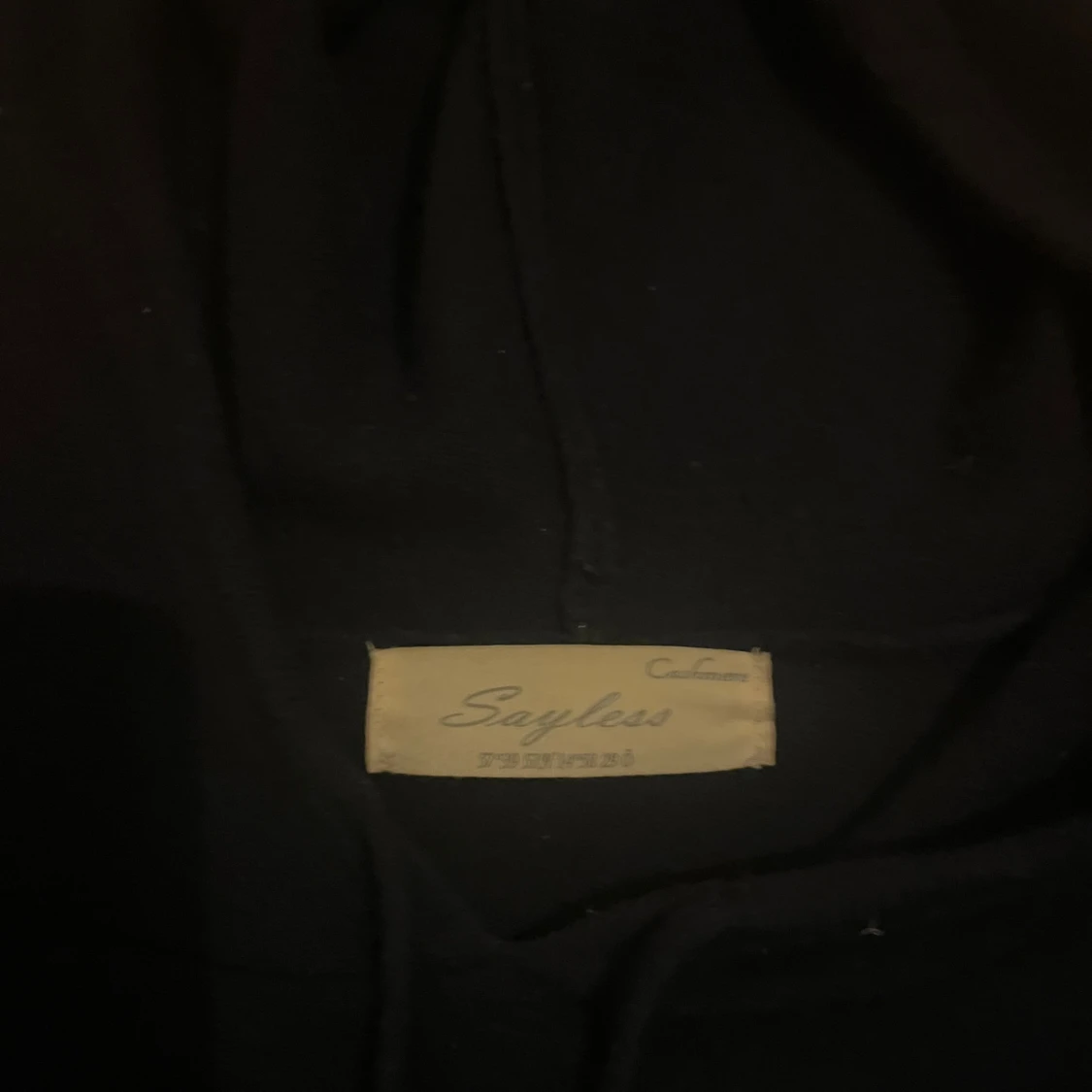 Mörk blå 100% cashmir hoodie - 1