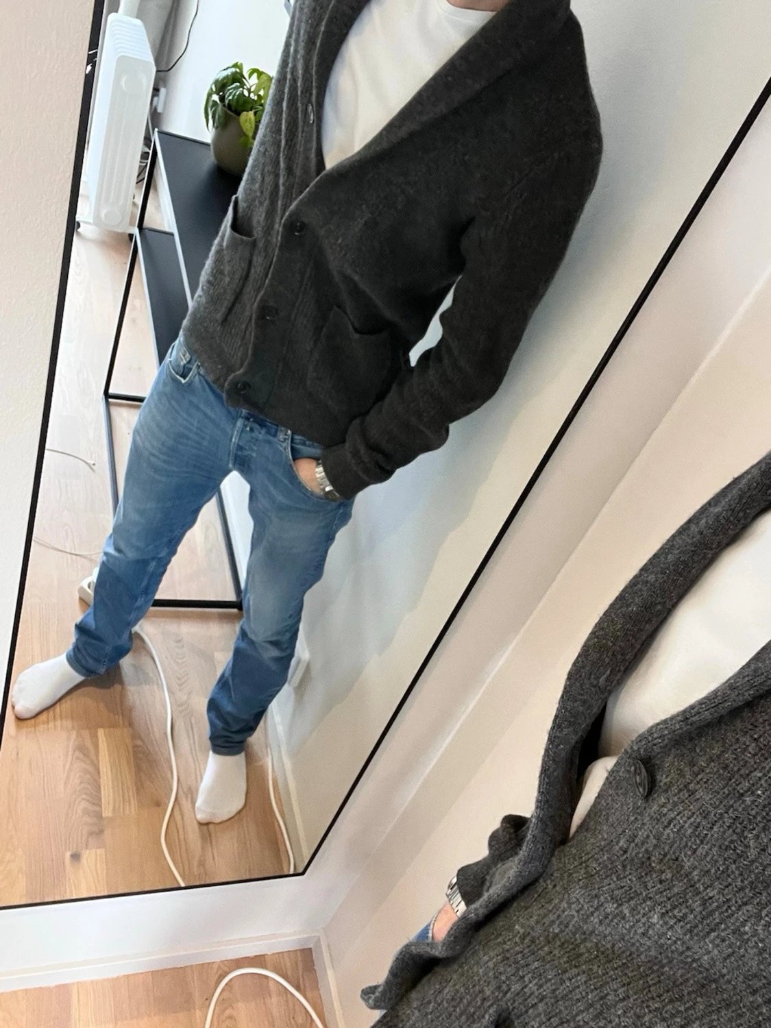 Stickad cardigan - 3