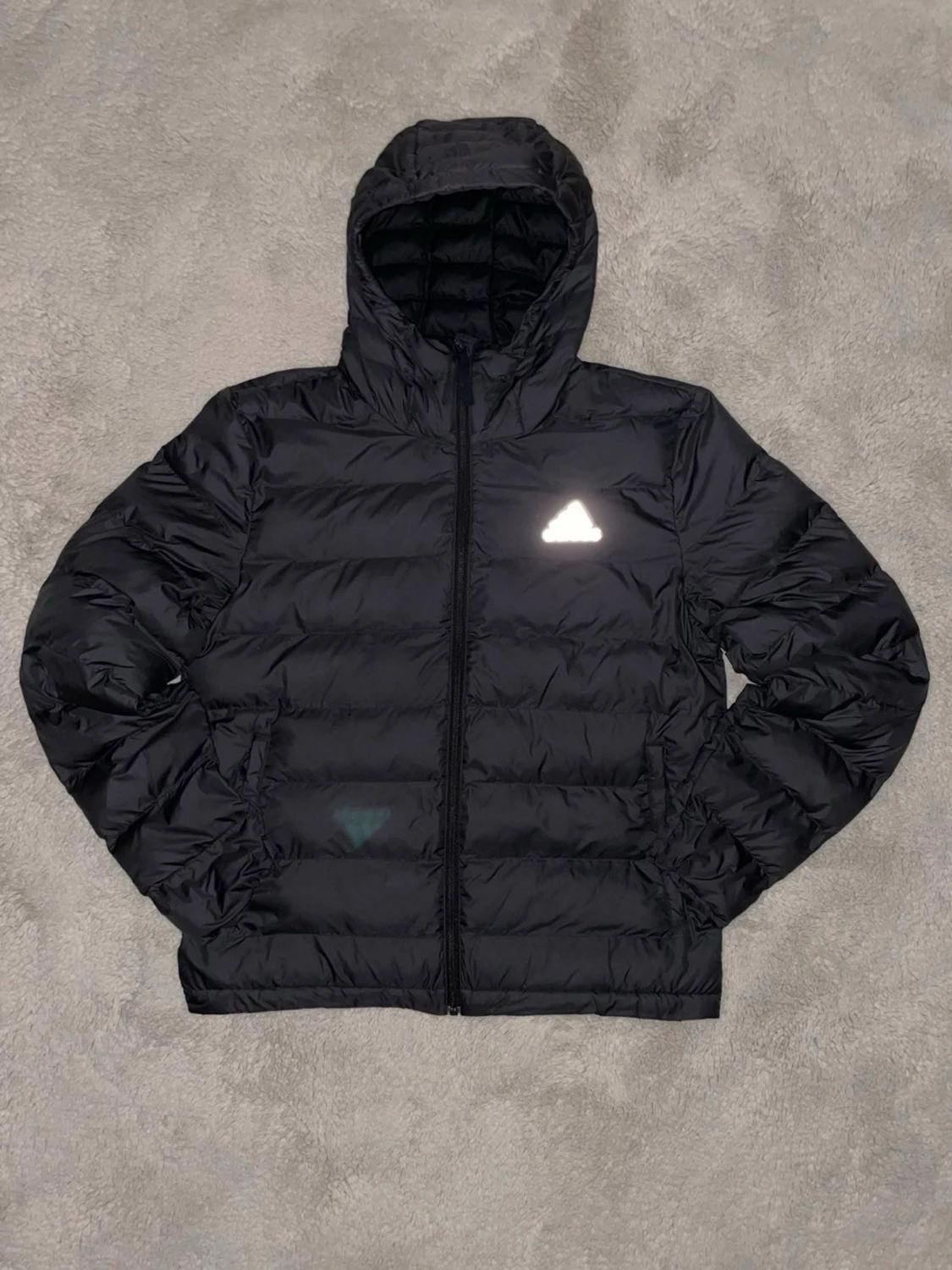 Svart pufferjacka från Adidas, M - 1