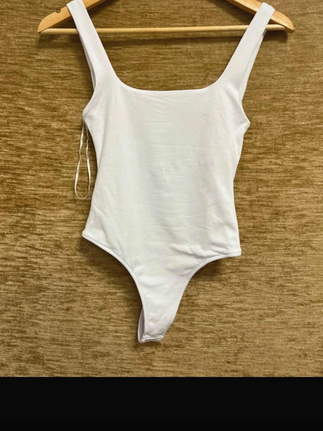 Vit ärmlös bodysuit  - 1