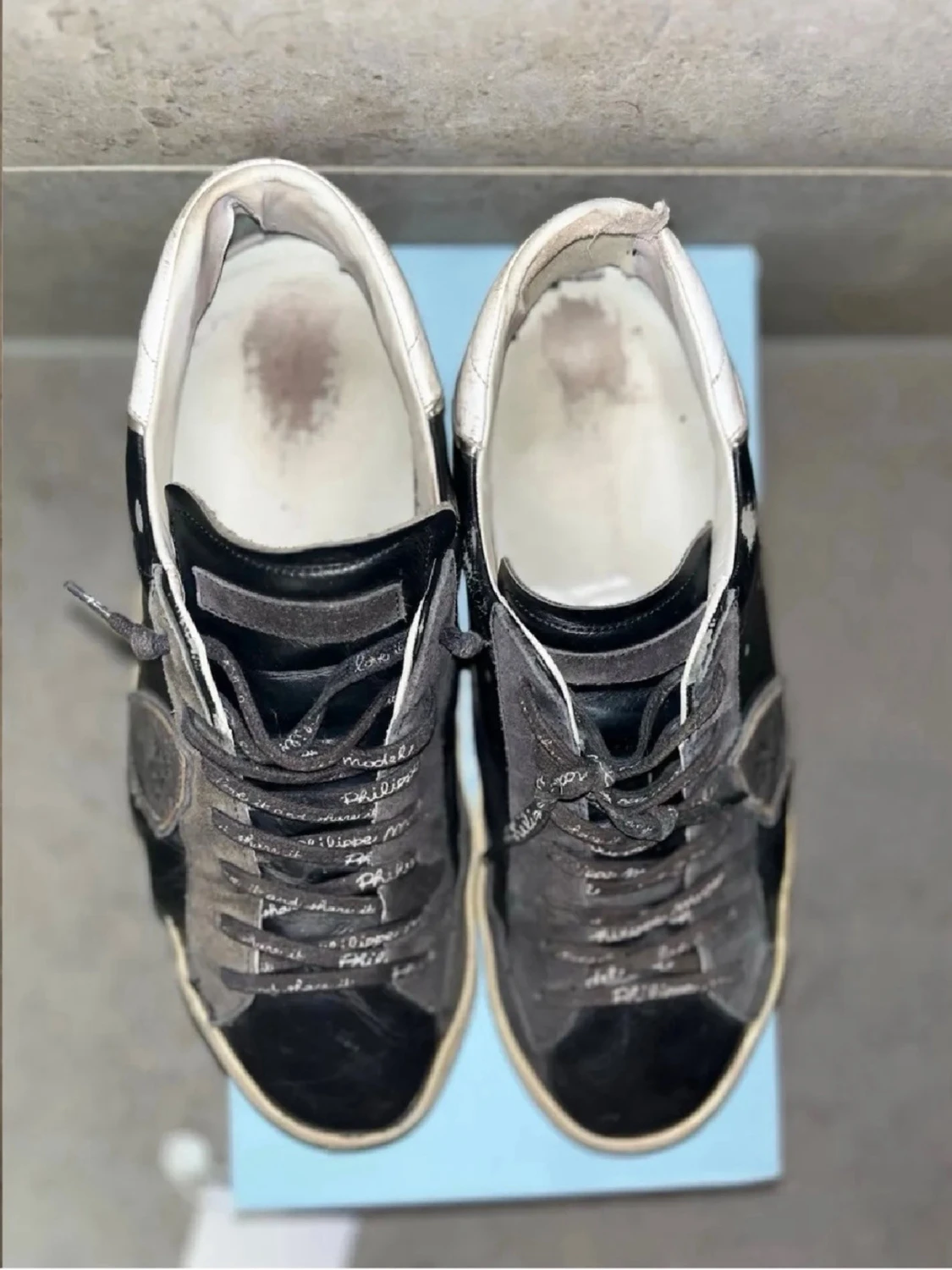 Philippe Model svarta sneakers - 2