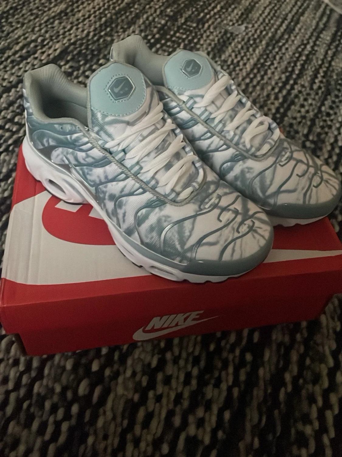 Nike Air Max Plus blå och vit