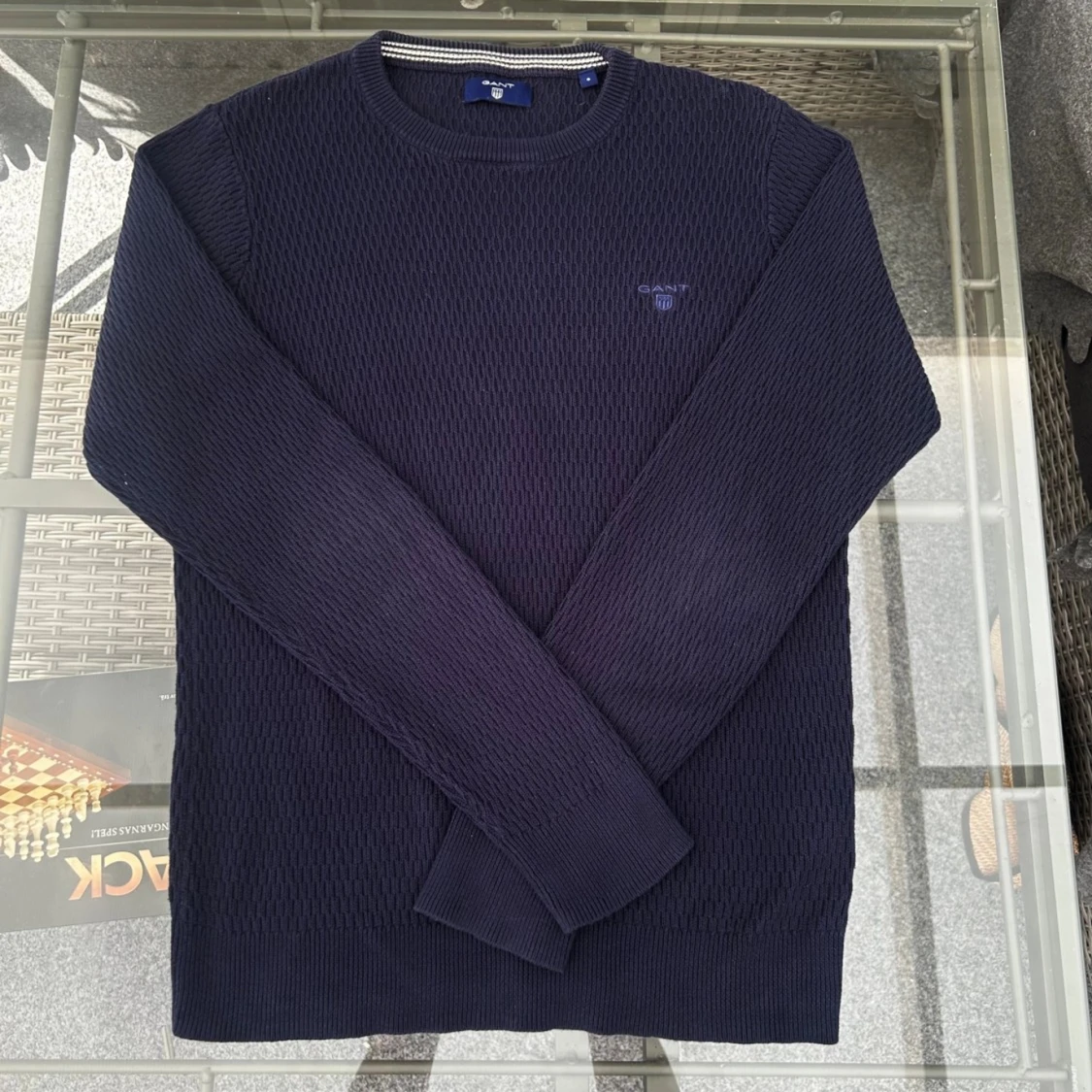 Stickad GANT-tröja S – perfekt till hösten 🍂