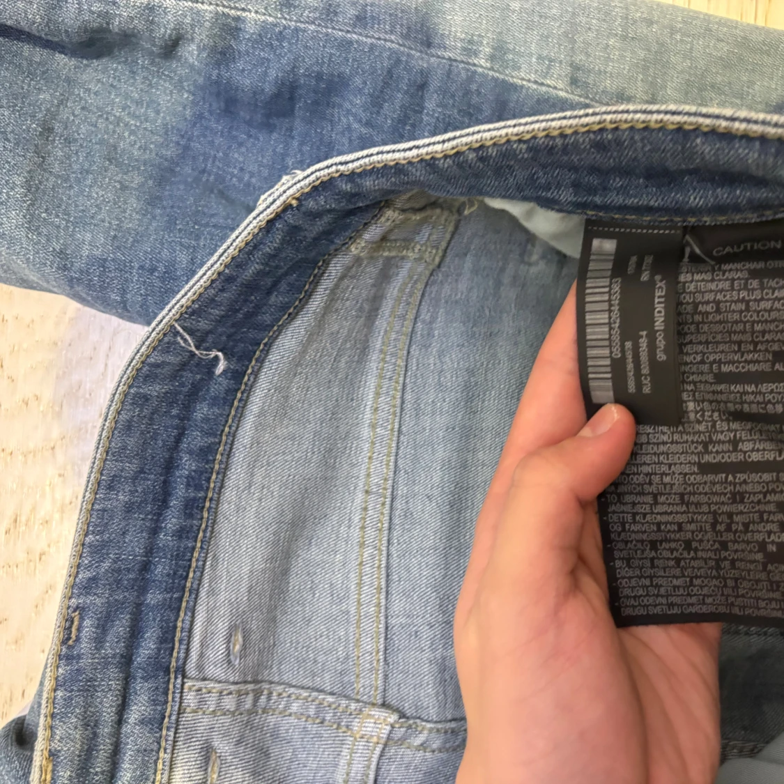 Blå skinny jeans från Zara - 3