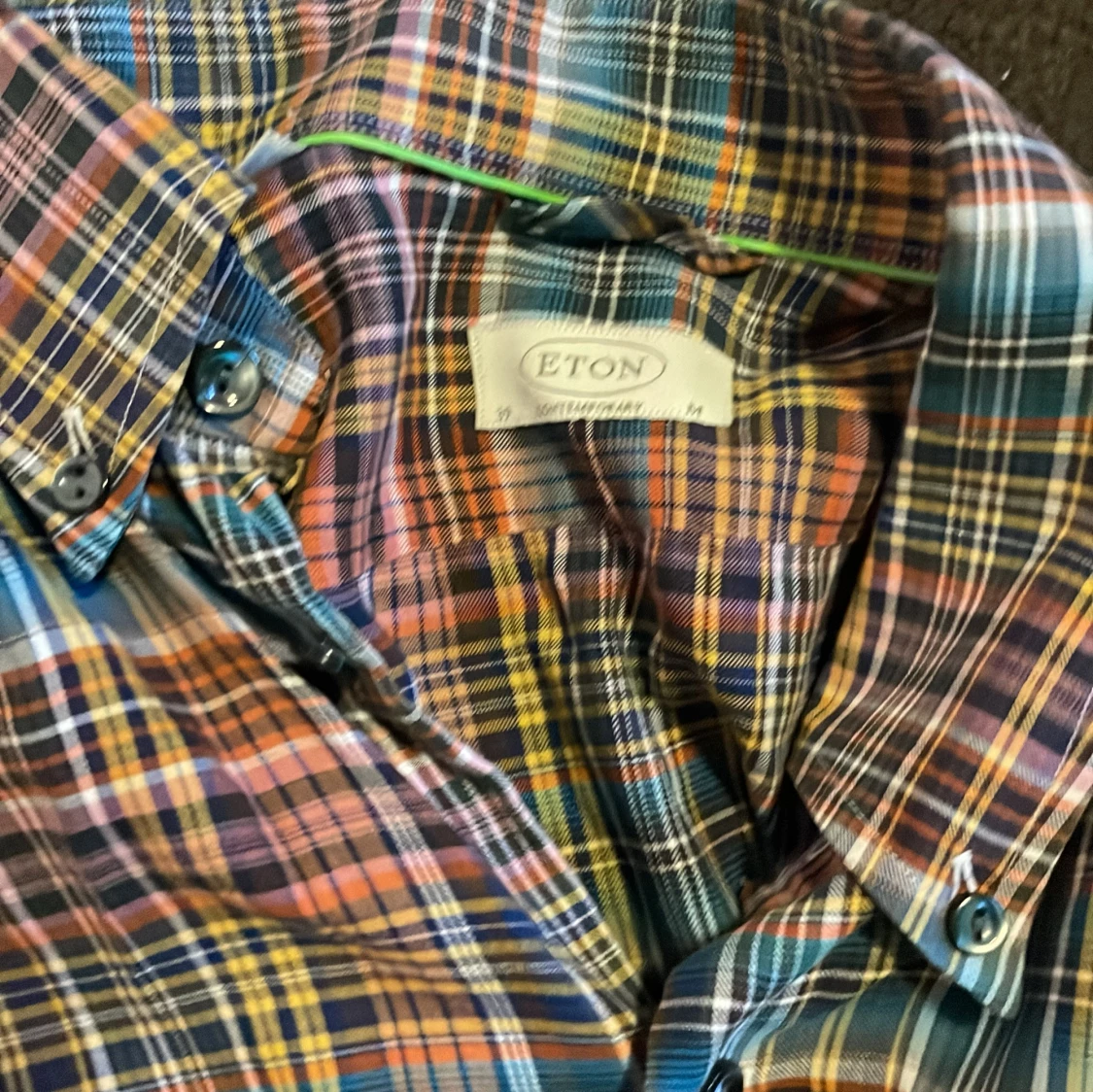 Rutig skjorta från Eton flannel - 2