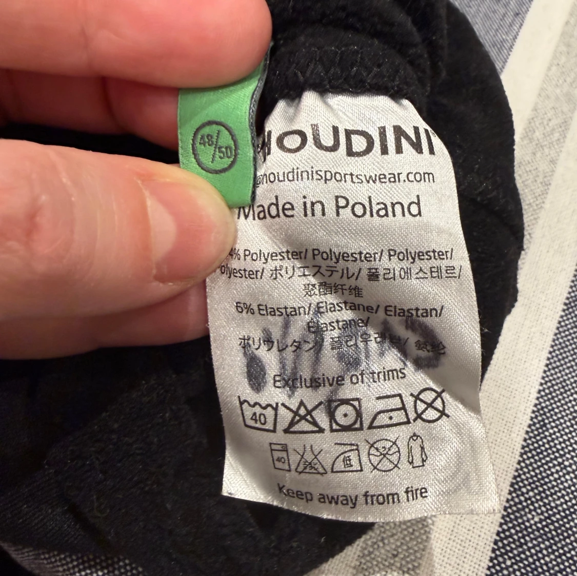 Svart barnmössa från Houdini strl 48/50 - 1