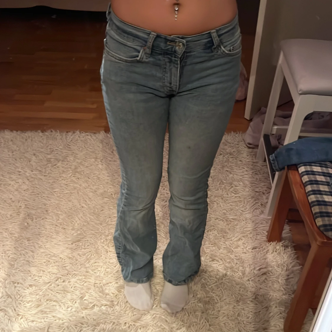 Ljusblå bootcut jeans från Perfect Jeans - 1