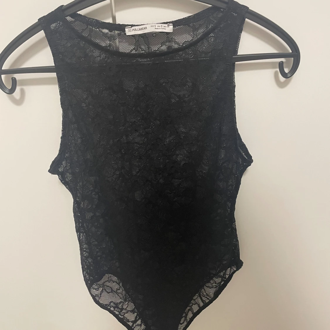 Svart spetsbody från Pull&Bear - 1