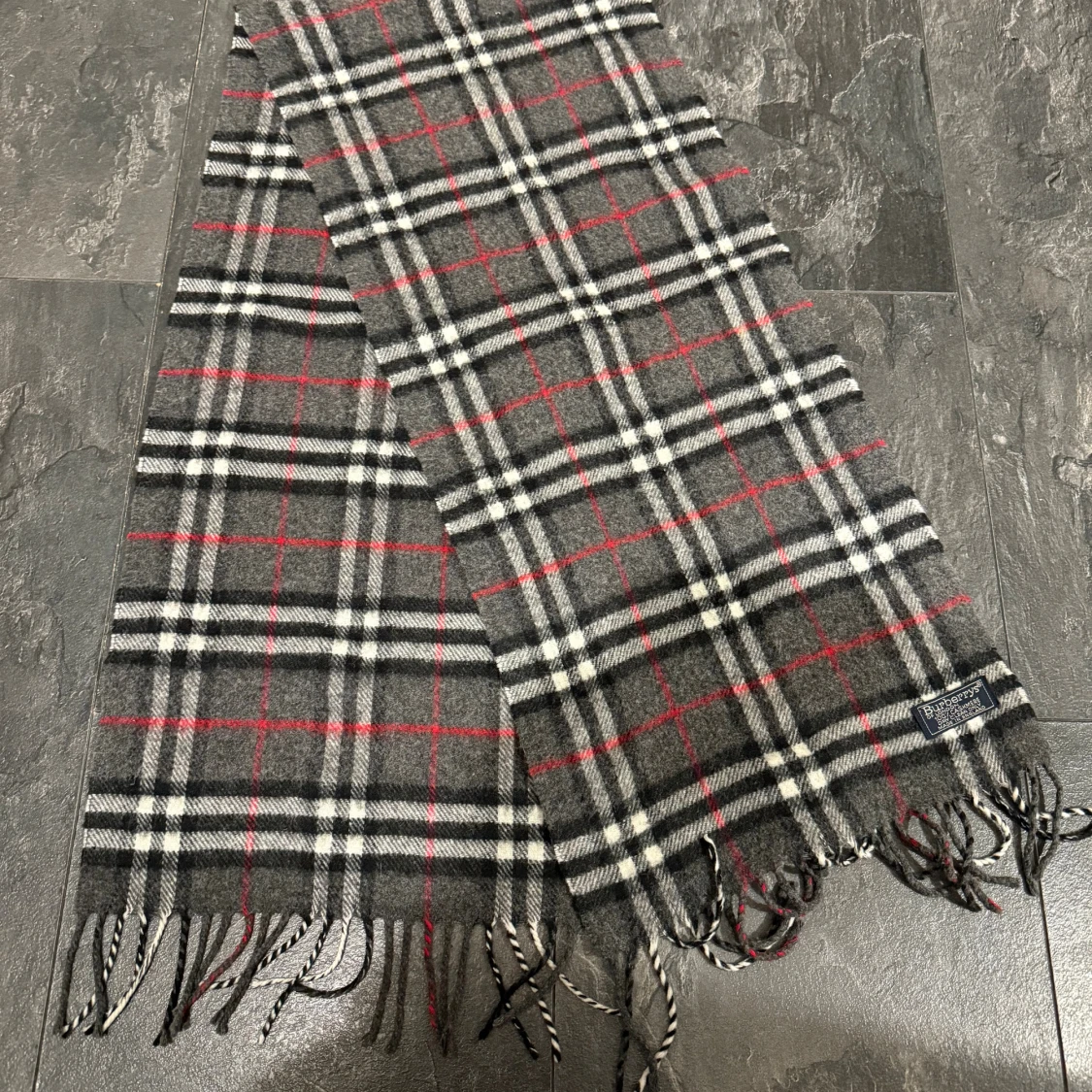 Burberrys rutig kashmirhalsduk - 2