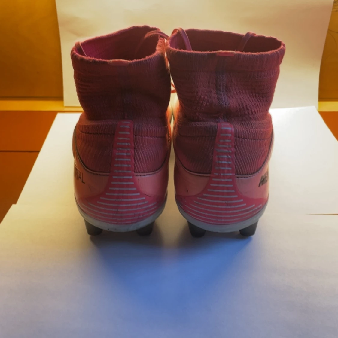 Nike Mercurial fotbollsskor rosa/vit - 2