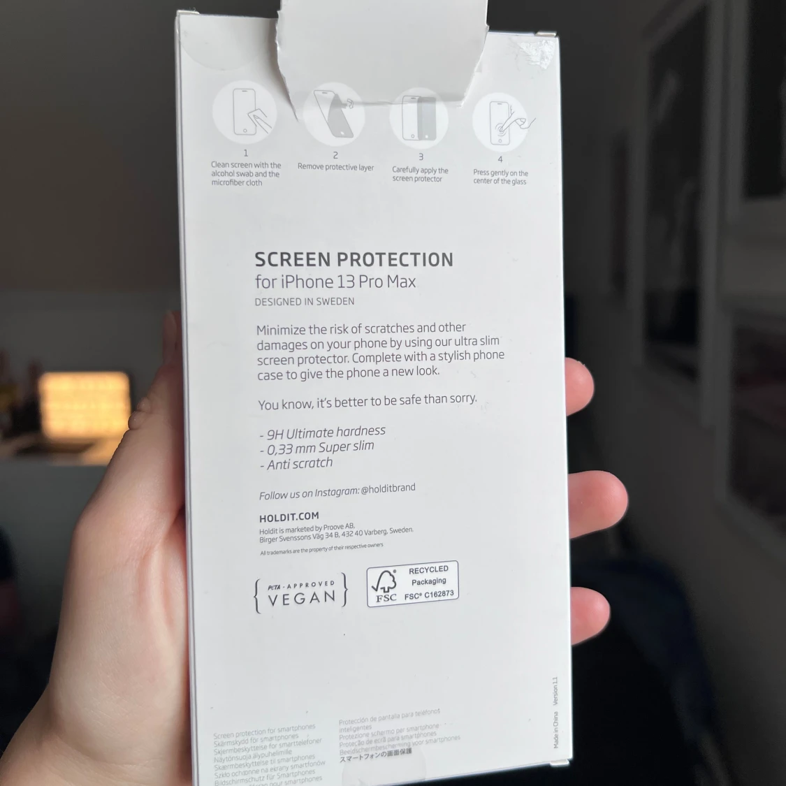 Holdit Skärmskydd (härdat glas) - 1