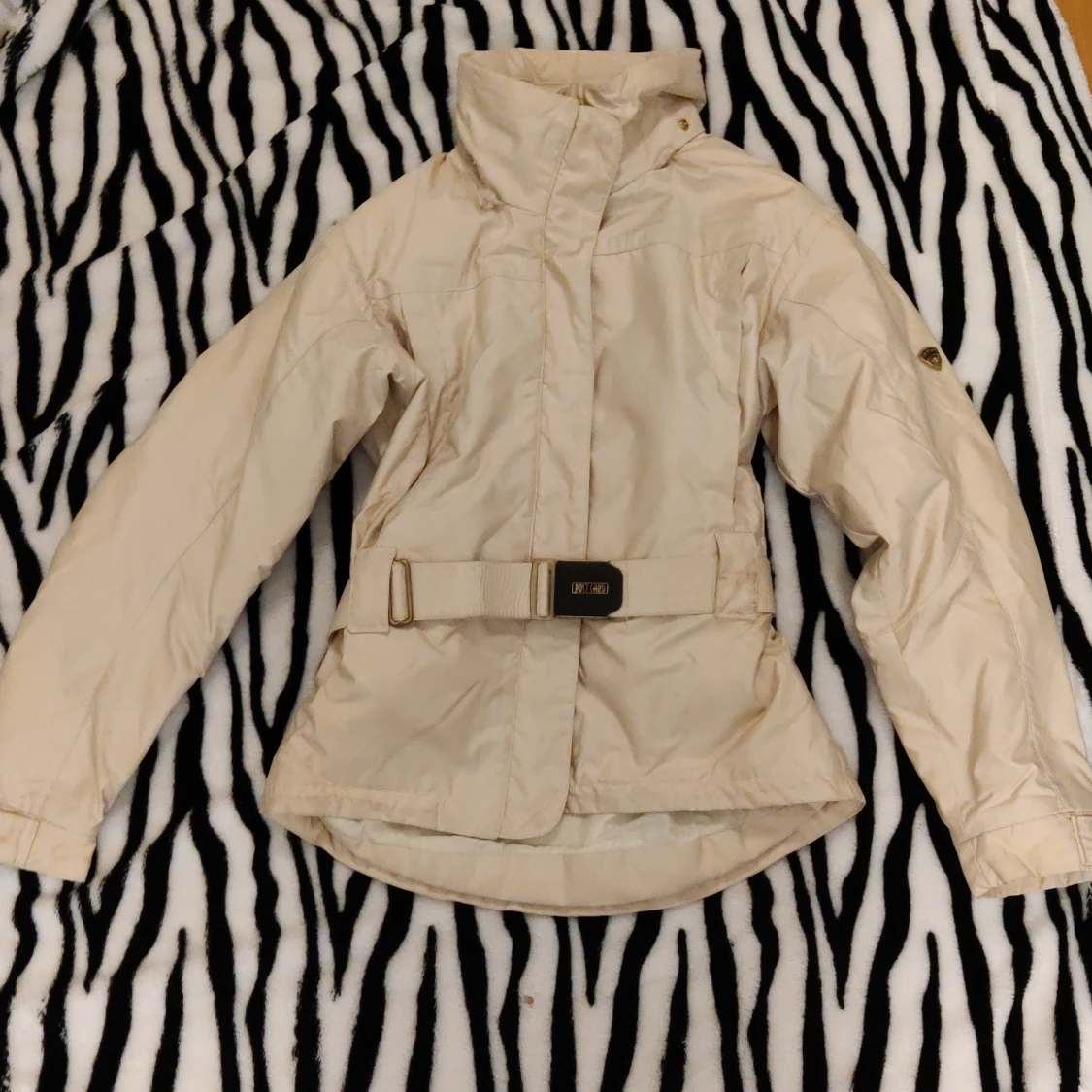 Beige dunjacka från Post Card