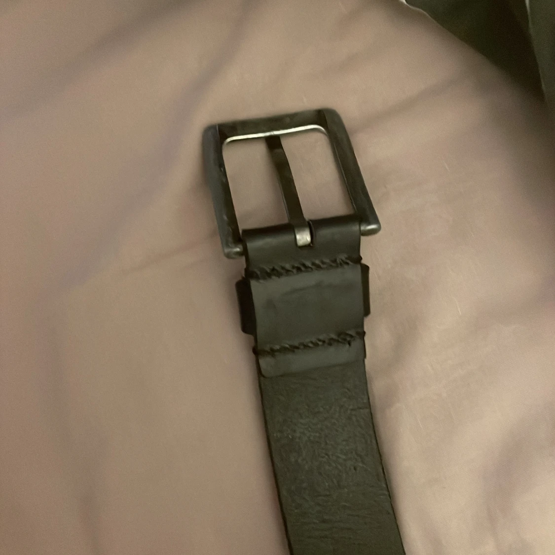 Svart klassiskt skärp i skinn - 2