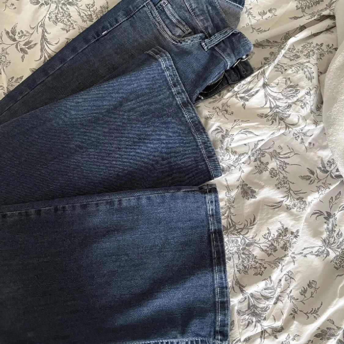 Blå bootcut jeans - 3