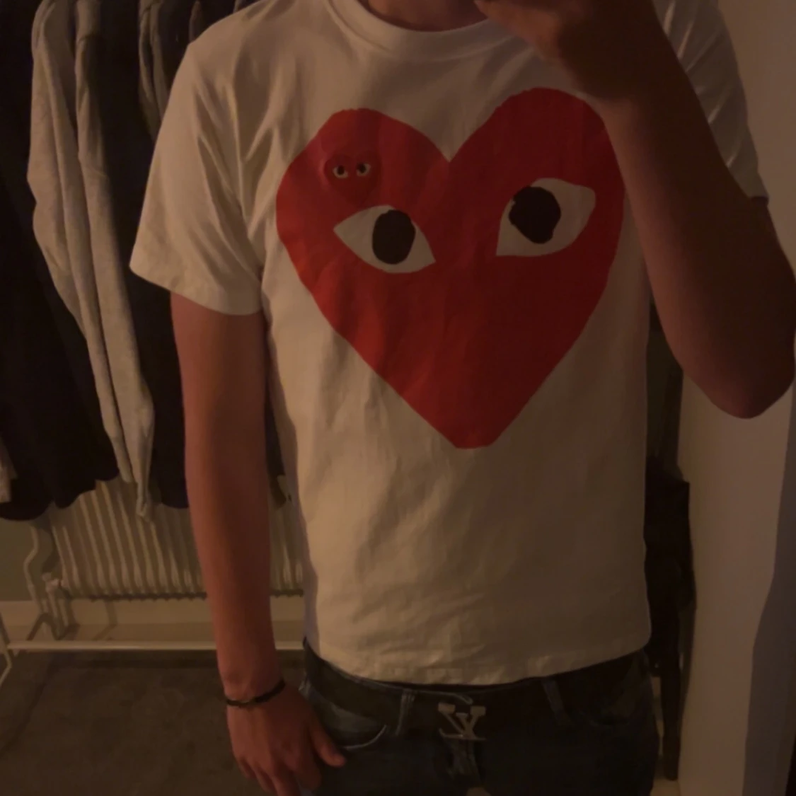 Vit Comme des Garçons Play t-shirt - 3