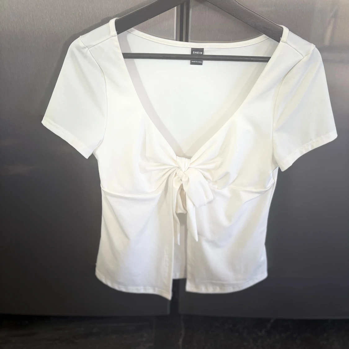 Vit knytblus från SHEIN