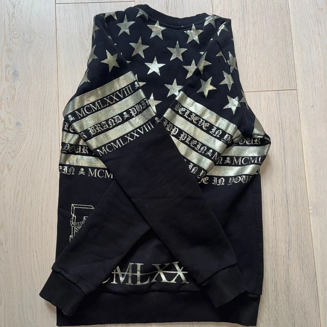 Philipp Plein svart/guld sweatshirt - 2