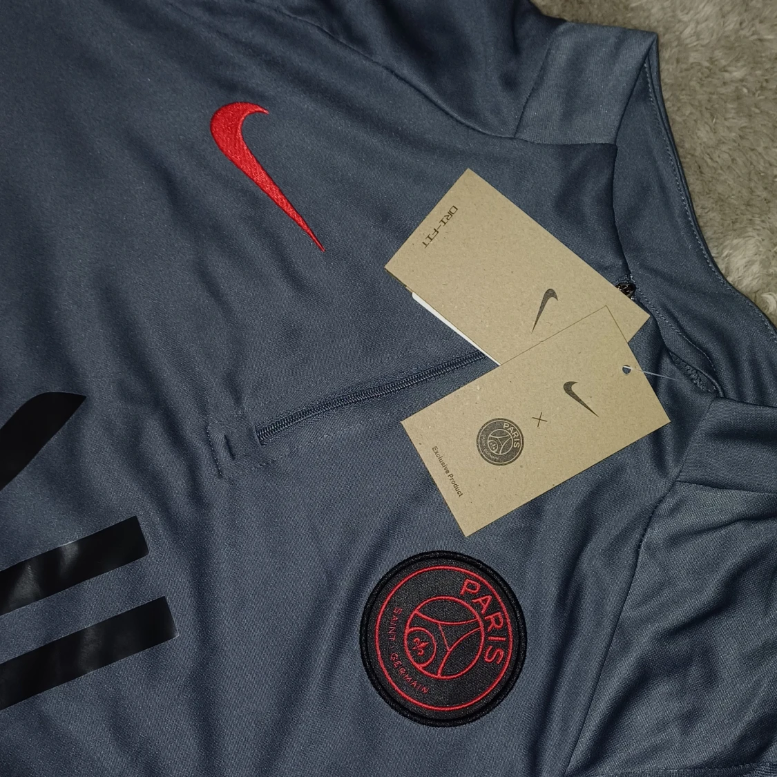 Grå Nike PSG Träningsset – Jacka & Byxor - 1