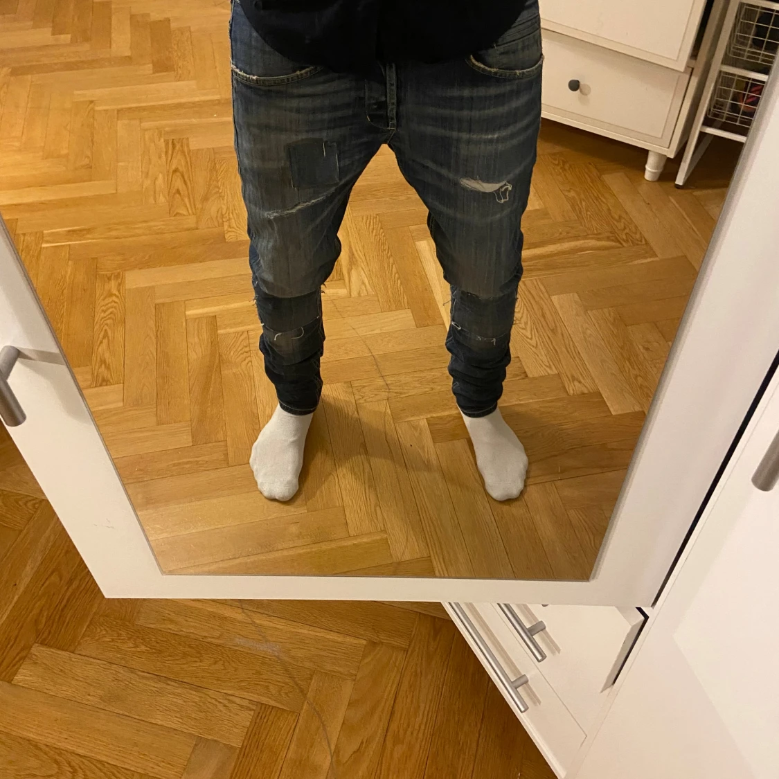DONDUP jeans blåa med slitningar - 3