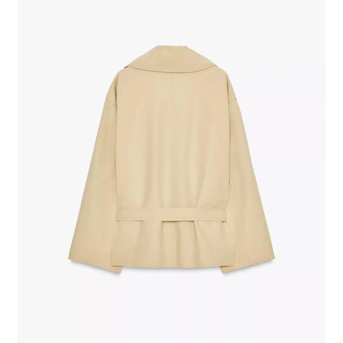 SÖKER Beige trenchcoat från Zara med bälte - 1