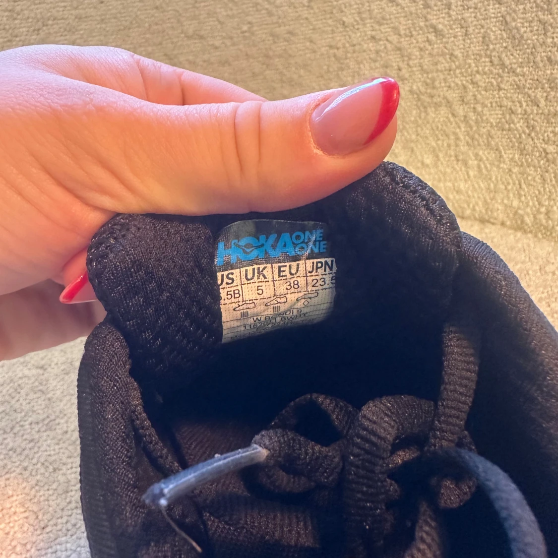 Svarta Hoka Bondi 9 sneakers strl 38 - 3