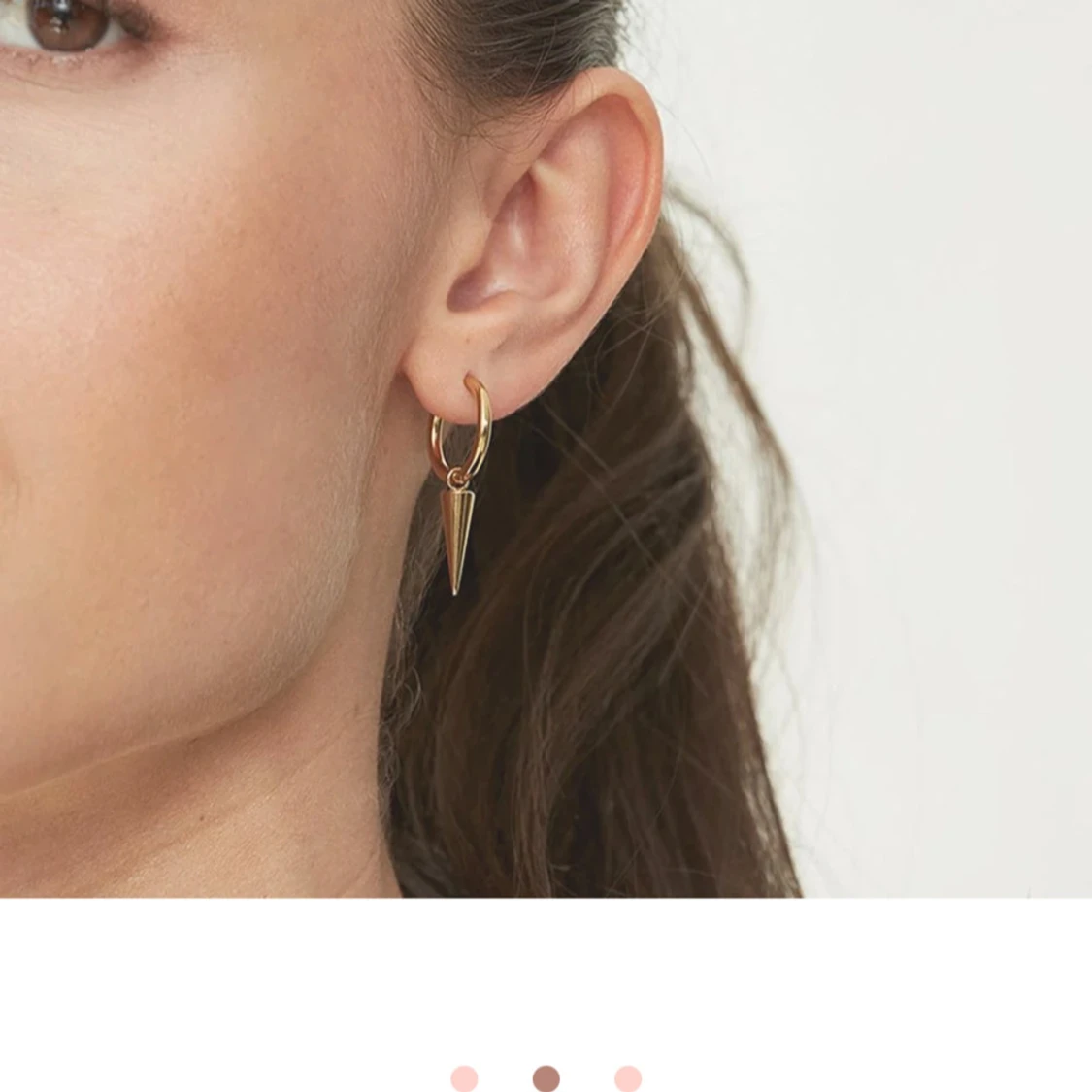 Guldpläterade hoops från Edblad - 1