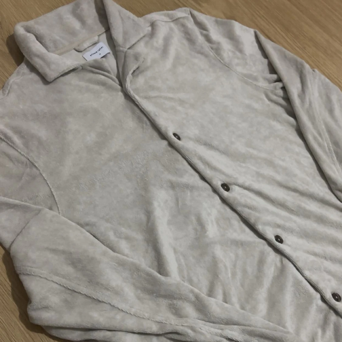 Beige frottéskjorta Studio Total M - 1