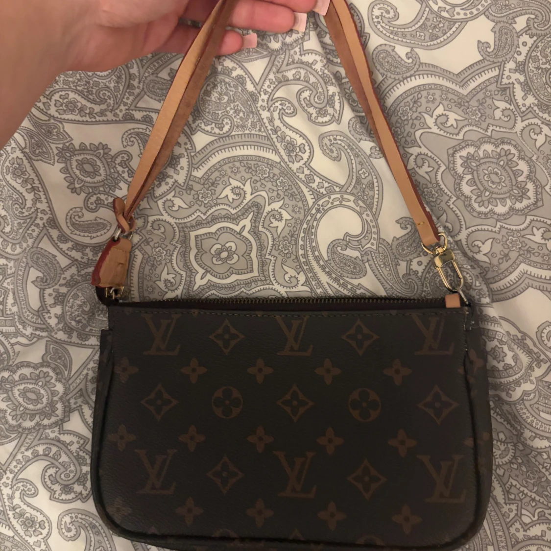 Vintage  monogram axelväska - 1