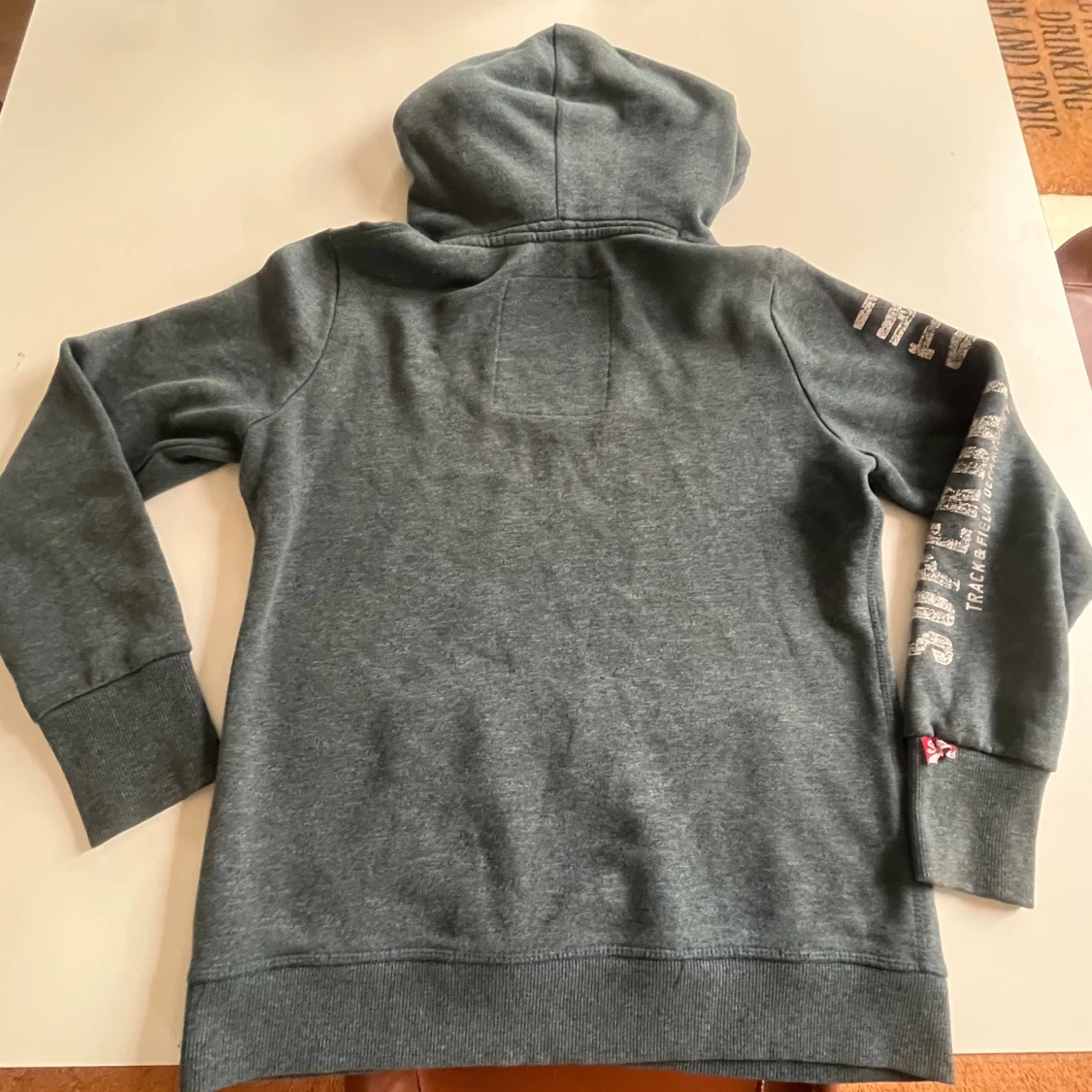 Superdry Hoodie grön  - 1
