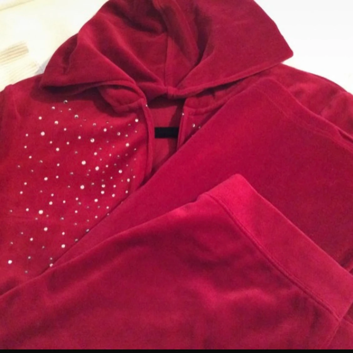 Röd velour set lik Juicy couture set- Helt NY  - 4