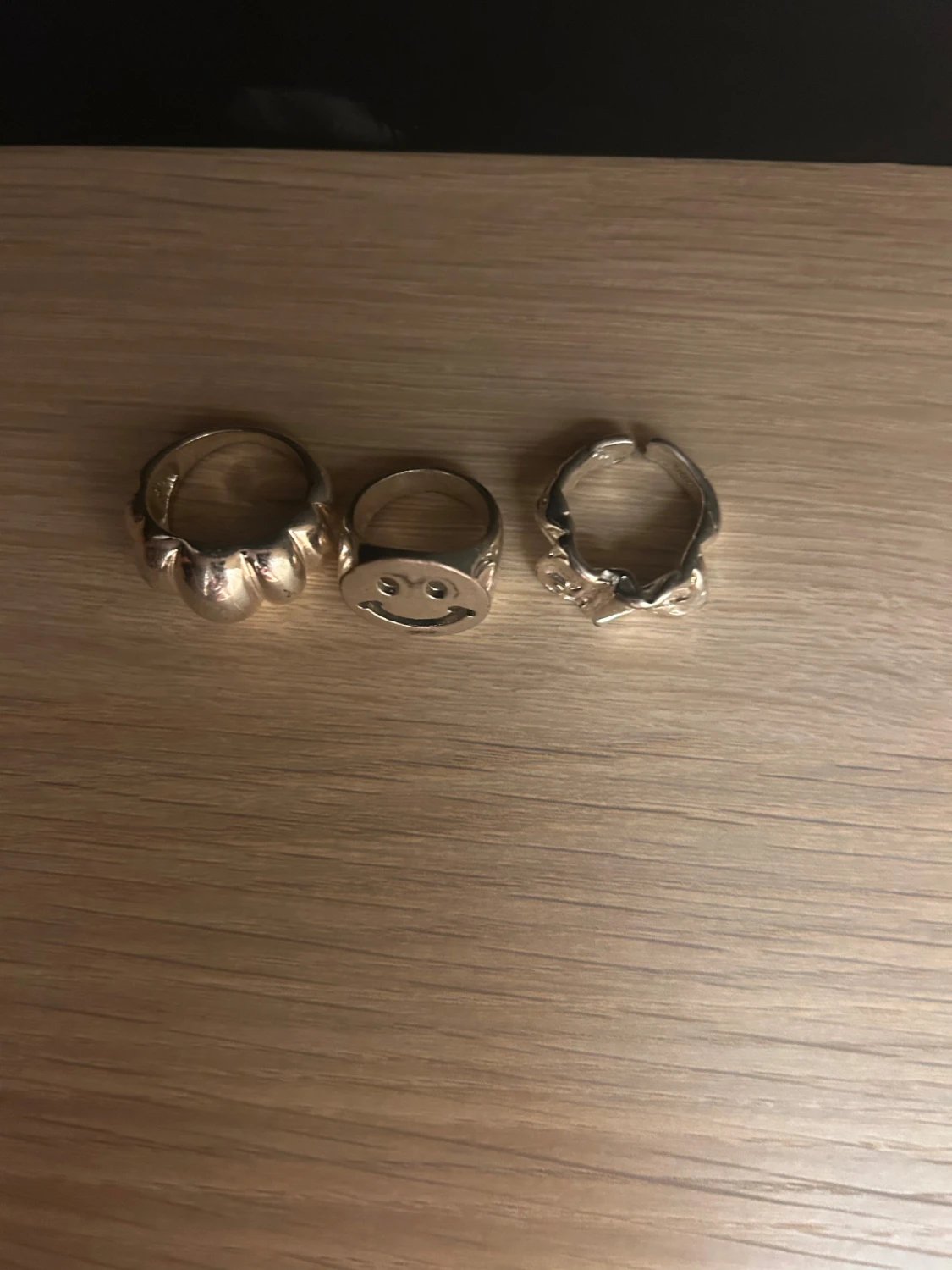 Tre coola silverringar med unik design - 1