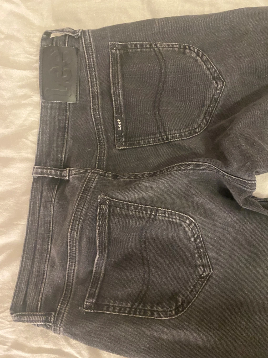 Svarta bootcut jeans från Lee - 2
