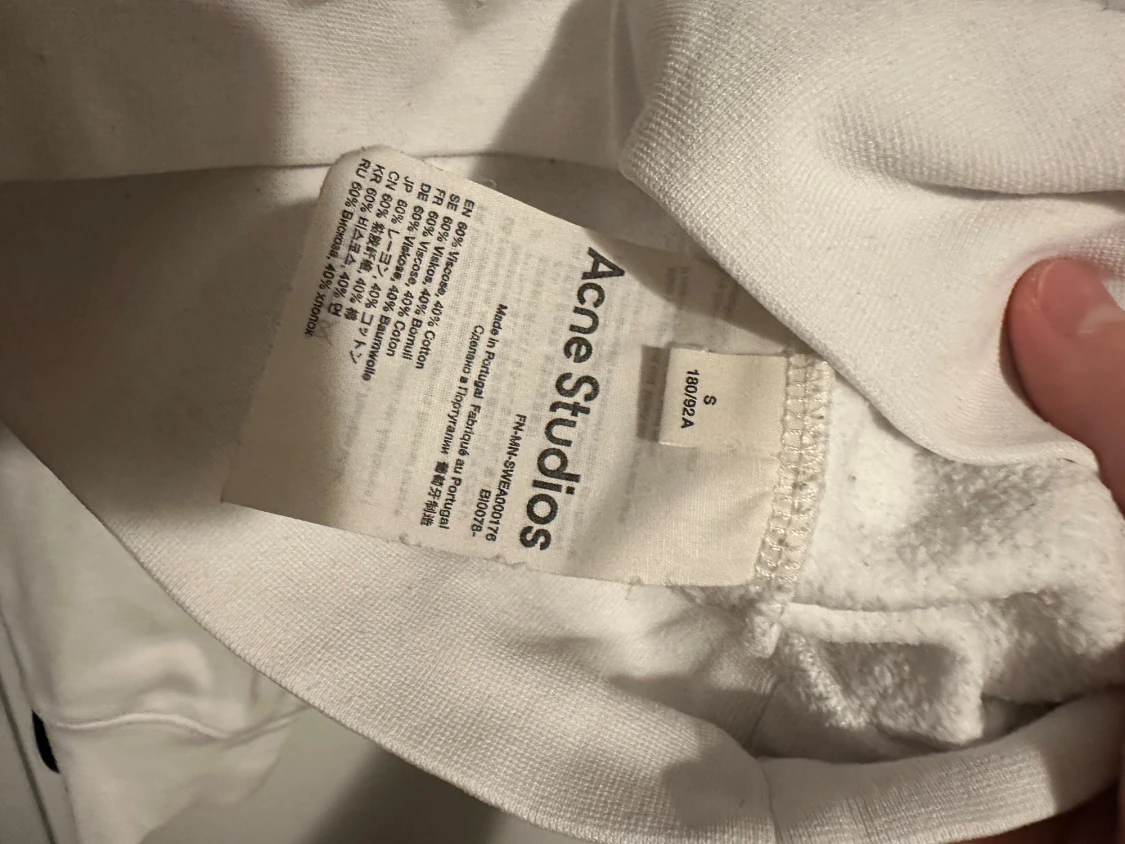 Vit sweatshirt från Acne Studios - 3