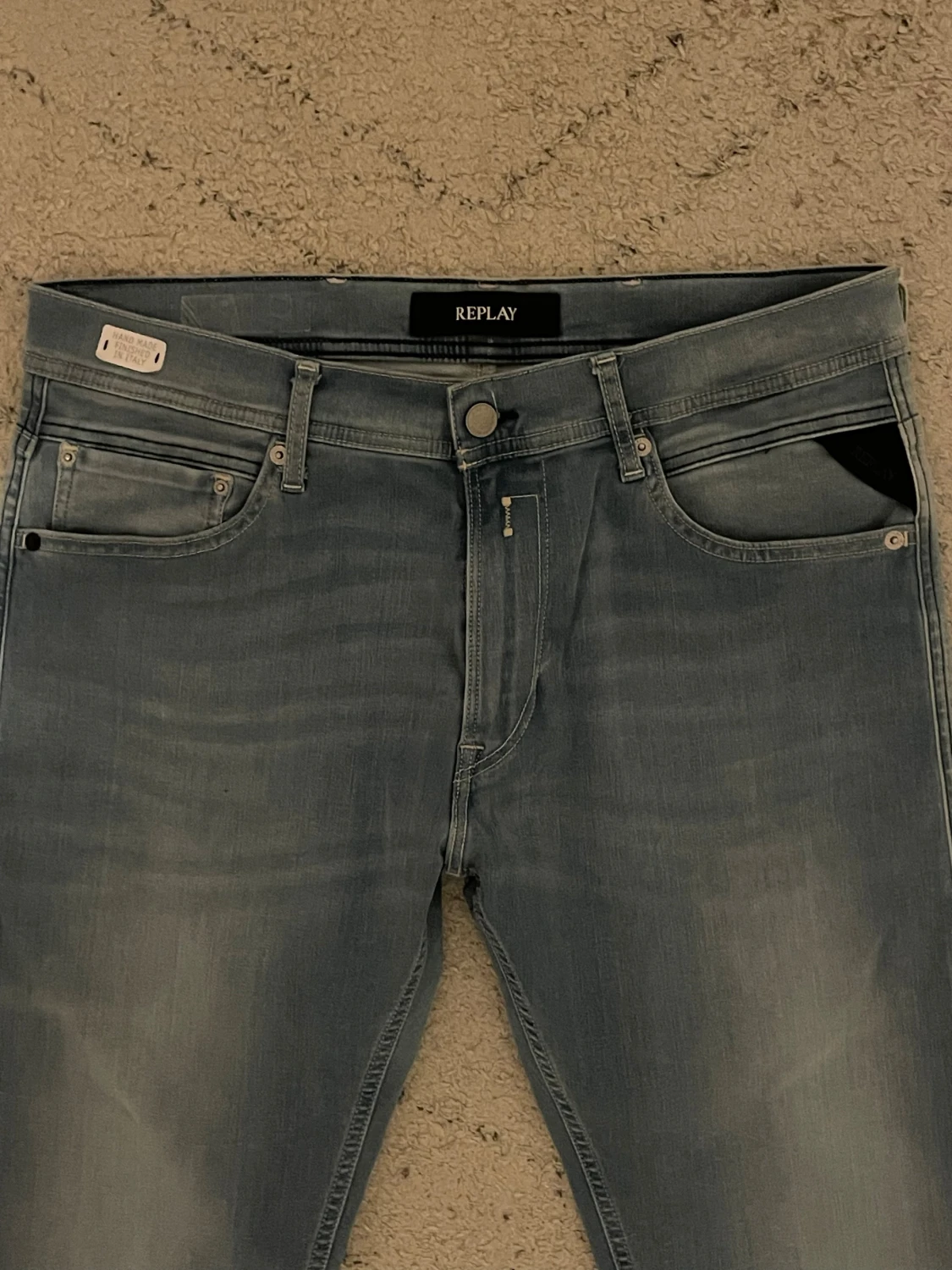 Replay Hyperflex ljusblå skinny jeans - 1