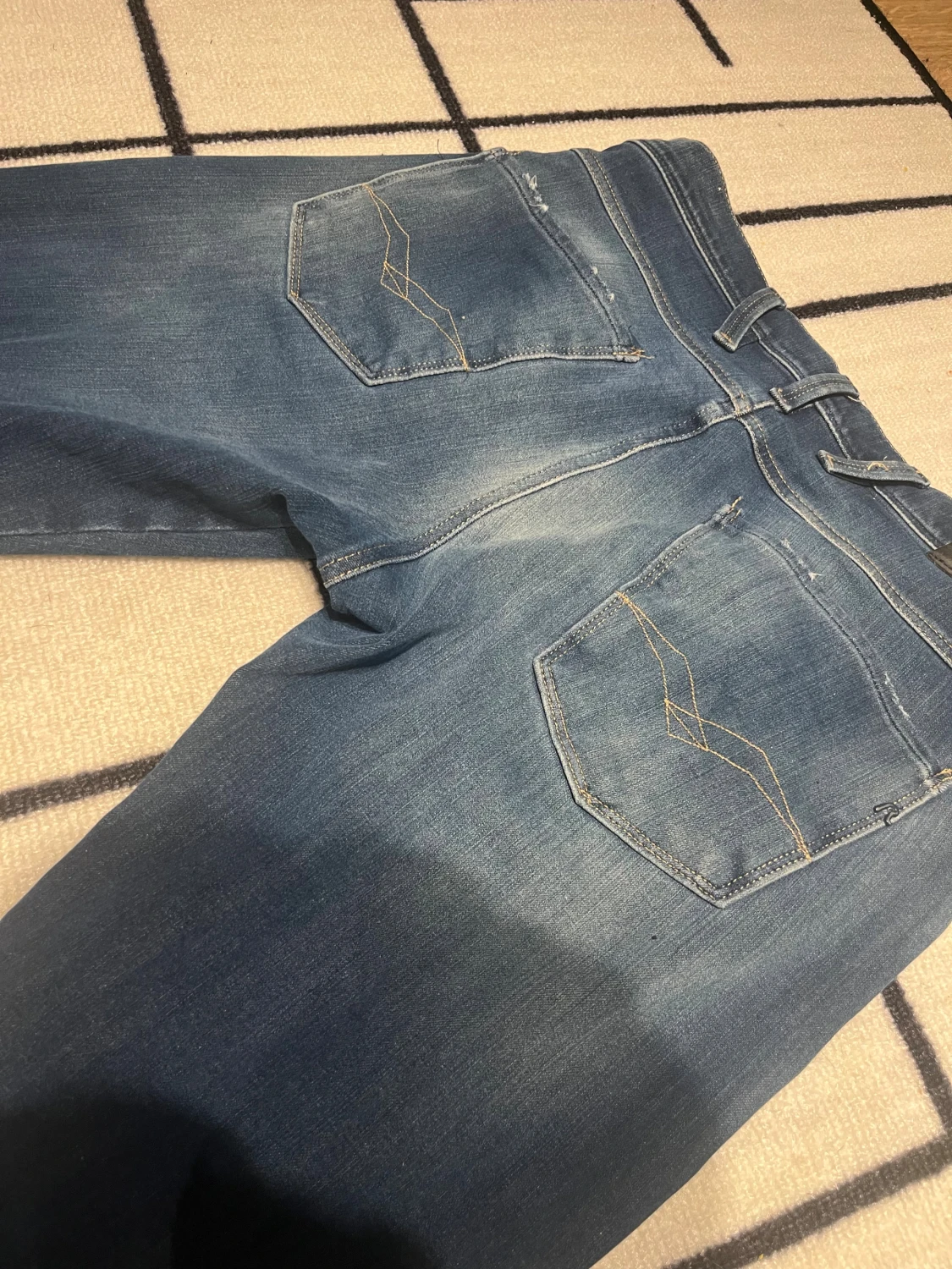 Replay blå jeans straight fit - 1