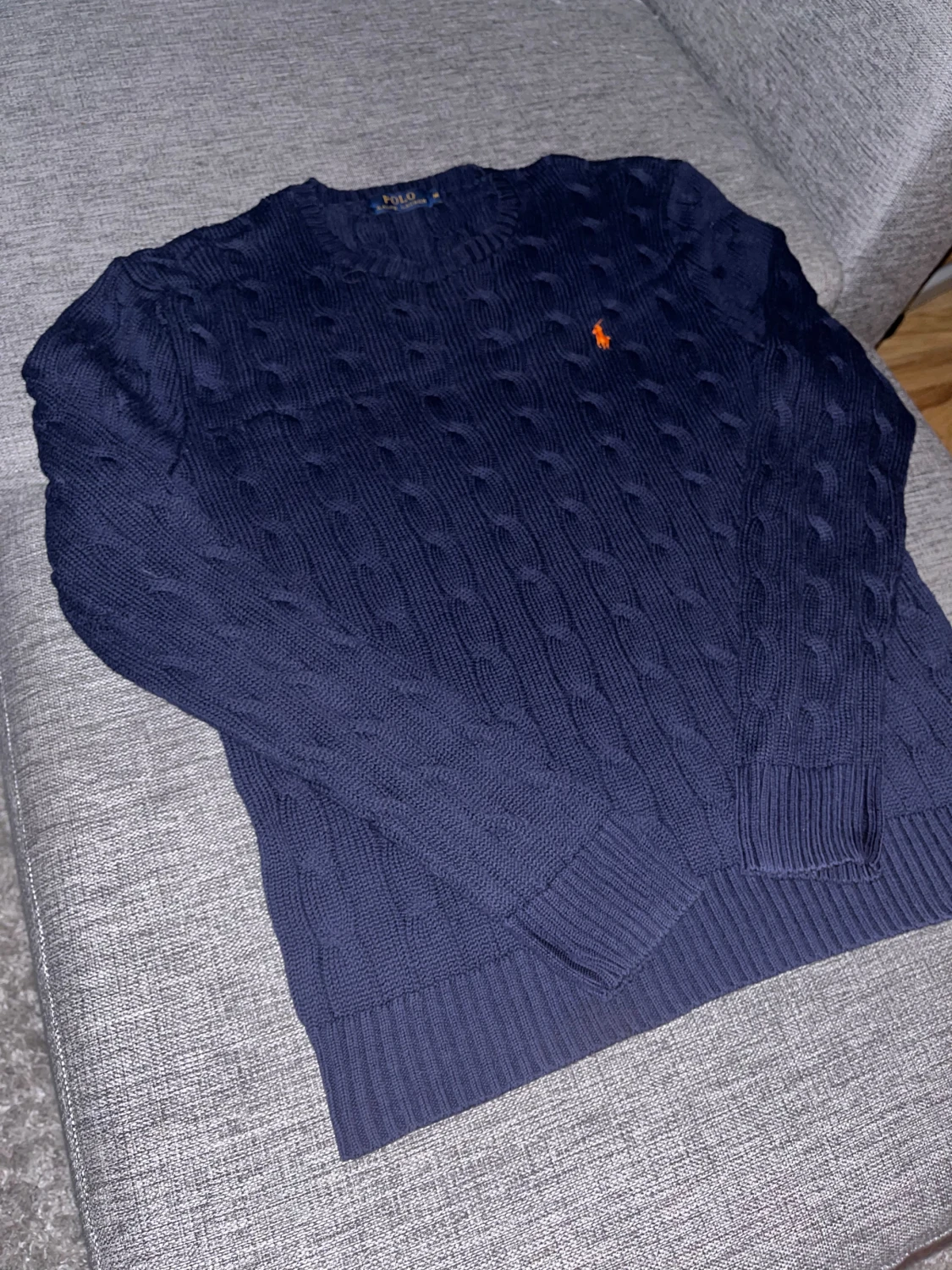 Marinblå stickad tröja Polo Ralph Lauren - 1