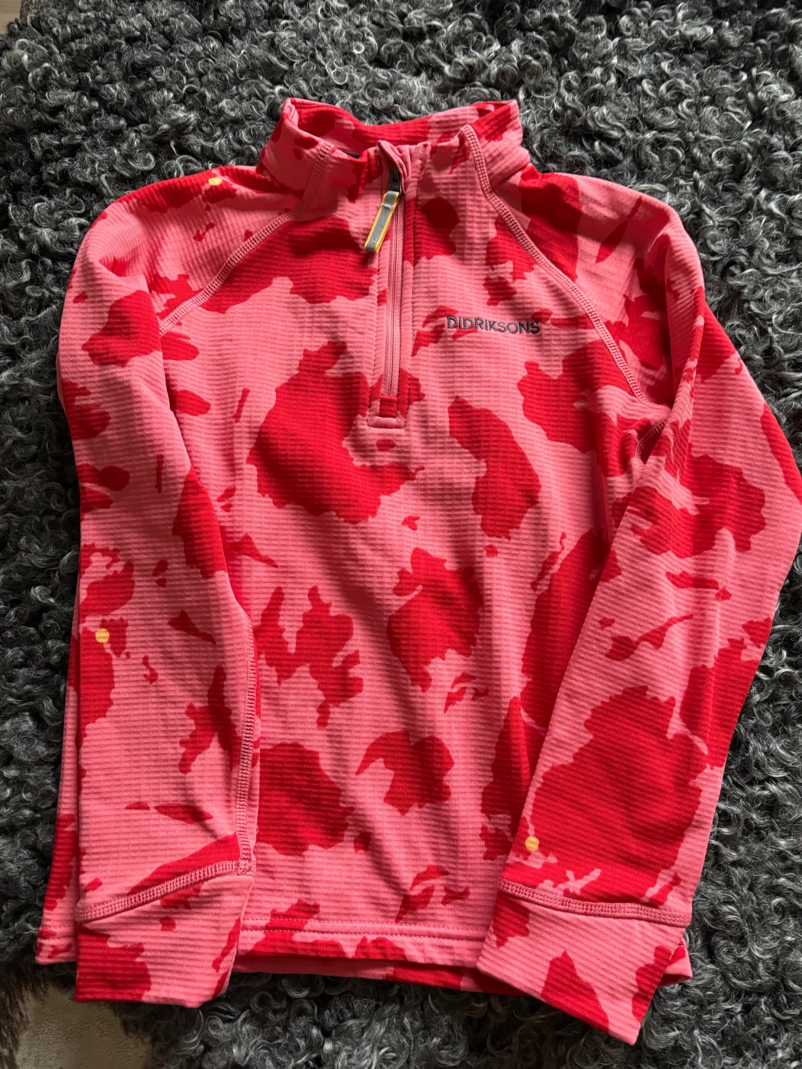 Rosa och röd fleece-tröja Didriksons - 3